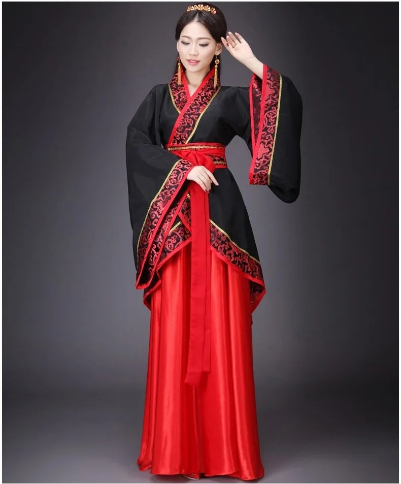 Men Woman Stage Dance Dress Chinese Traditional Costumes New Year Adult Tang Suit Performance Hanfu Female Cheongsam