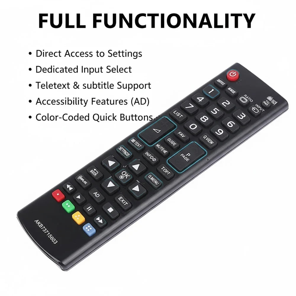 MRSVI Universal TV Remote Control AKB73715603 Suitable for LG Smart TV Replacement Remote for LG Smart TV Models