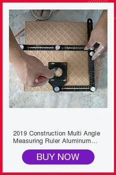 Construction Tools Multi Angle Measuring Ruler Aluminum Folding Positioning Ruler Professional DIY Wood Tile Flooring Punch Tool