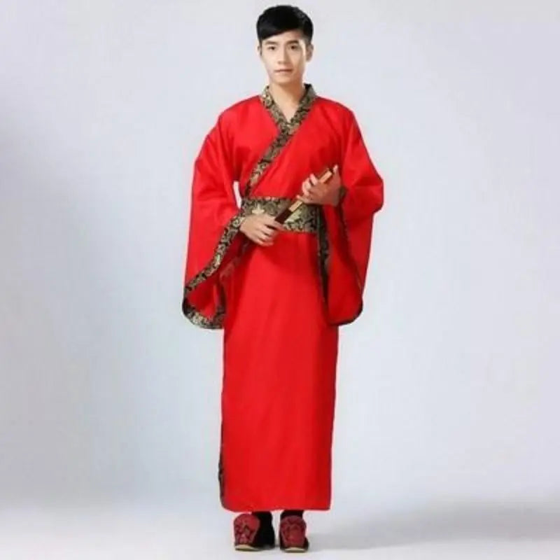 Men Woman Stage Dance Dress Chinese Traditional Costumes New Year Adult Tang Suit Performance Hanfu Female Cheongsam