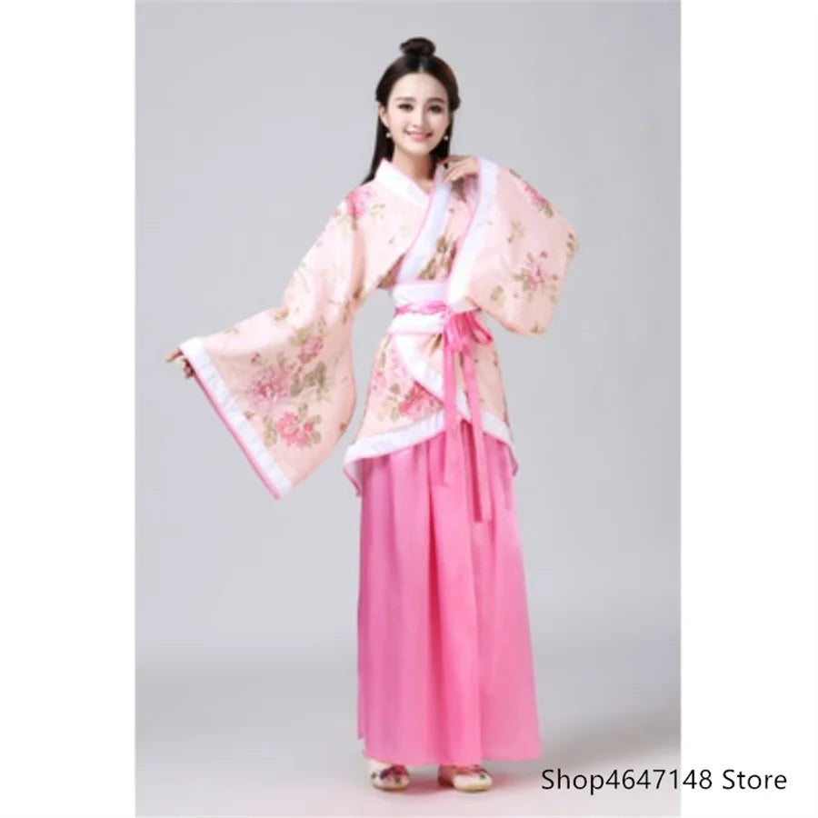 Men Woman Stage Dance Dress Chinese Traditional Costumes New Year Adult Tang Suit Performance Hanfu Female Cheongsam
