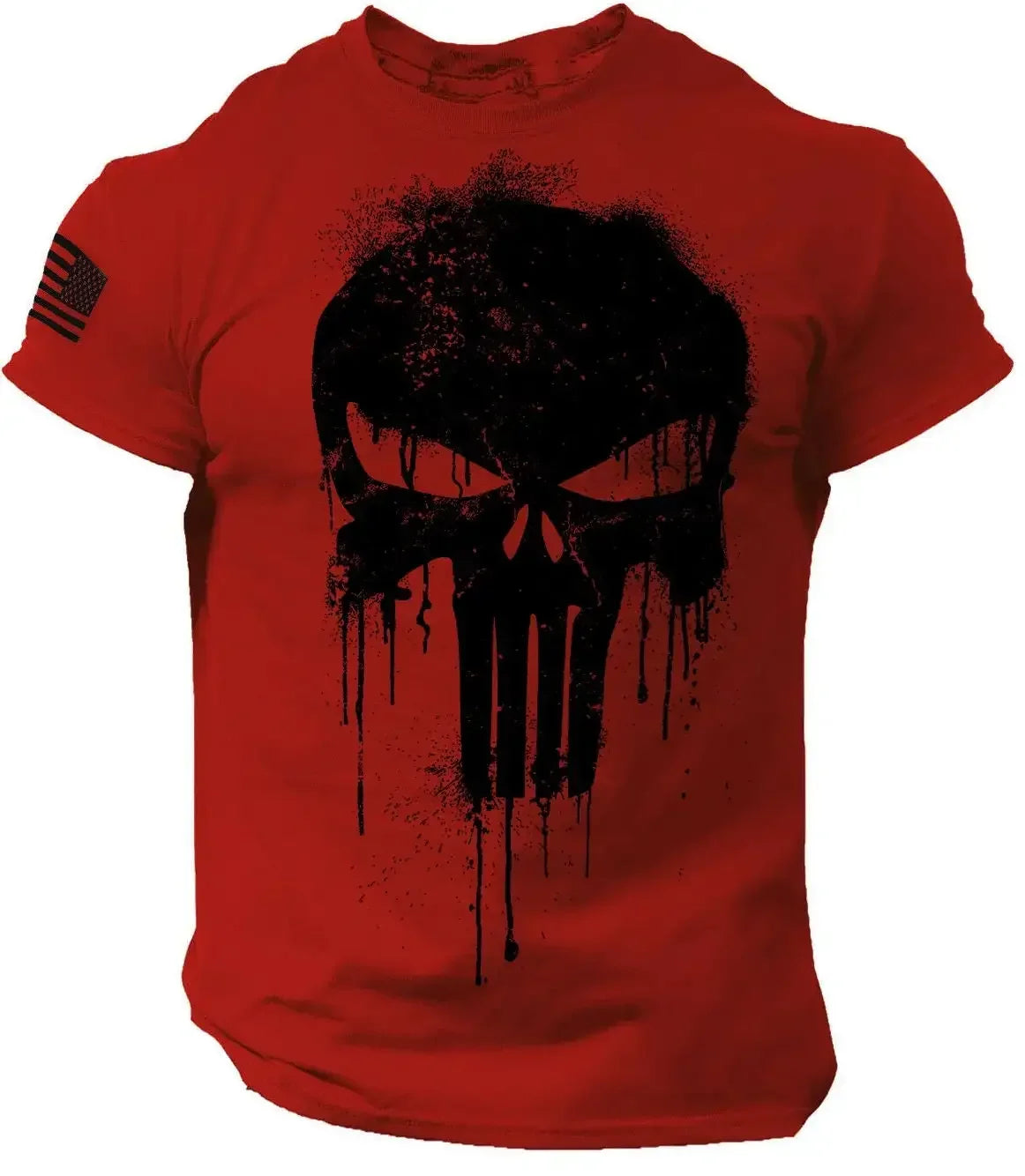 Men's T shirt for men 3D Print Patriotic Dropped T Shirt Oversized Short-Sleeved Sportswear Men Clothing Top Tees