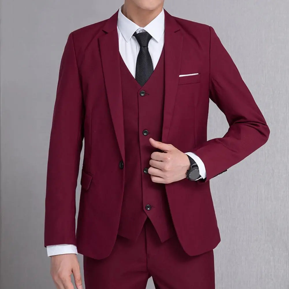 2026 Elegant Men Formal Blazer British Style Professional Work Groom Wedding Dress Best Man Blazer Jacket Blazer For Shirt Tie