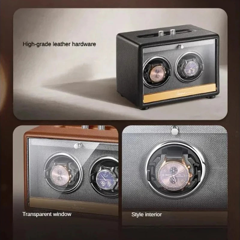 Large Luxury Watch Winder Organizer Storage Box Mechanical Watch Automatic Watch Winders Box Safe Deposit Boxes Display Gifts