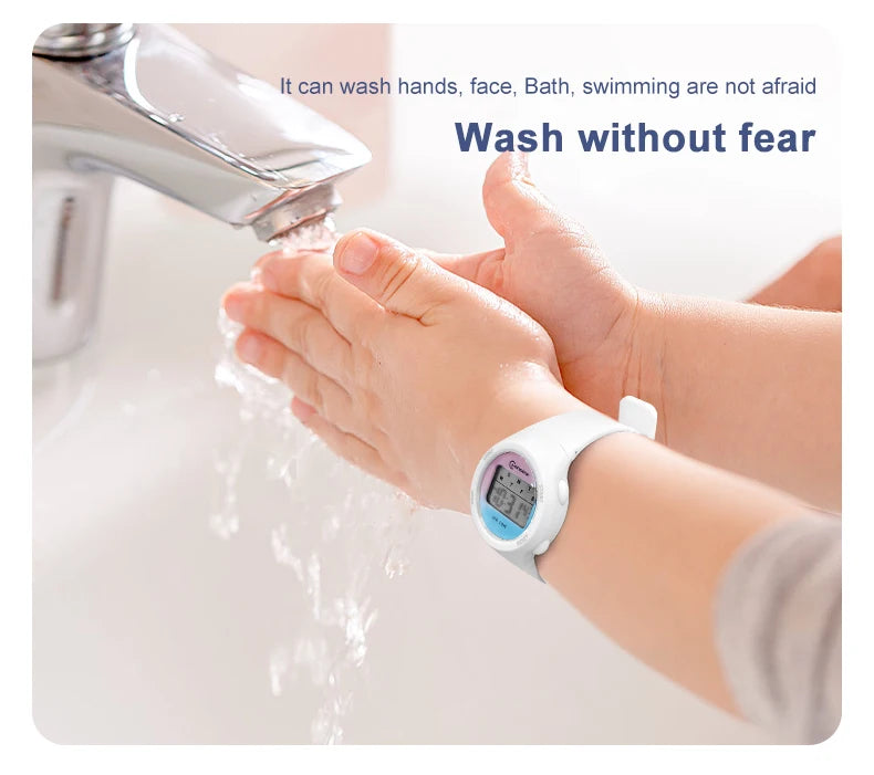 New Boys Girls Watch 30M Waterproof Digital Chidlren Watch Purple LCD Electronic Kids Sport Watches Alarm Clocks Gifts