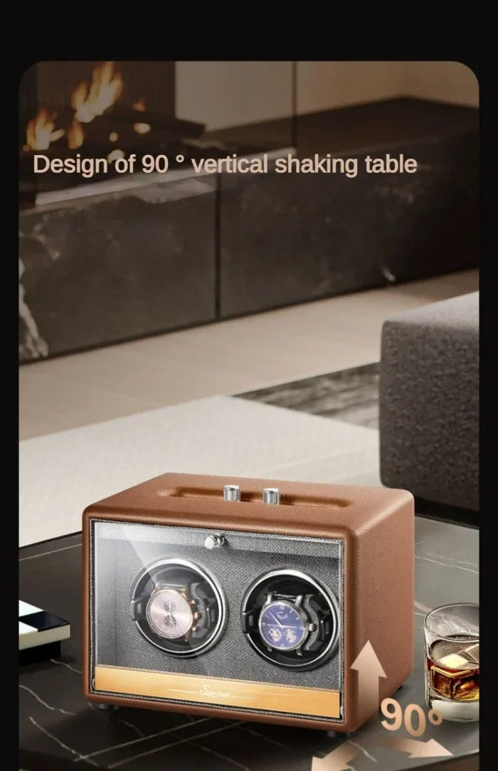 Large Luxury Watch Winder Organizer Storage Box Mechanical Watch Automatic Watch Winders Box Safe Deposit Boxes Display Gifts
