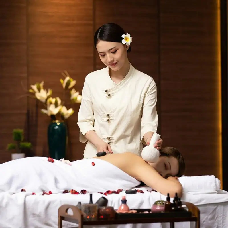 Beauty Salon Beautician Work Clothes Women Suits Health Club Clothes Moxibustion Therapy Center Technician Clothes Cotton Linen