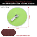 9 Inch Drywall Sander with Sandpapers Radial Round Wall Sander For Ceiling And Wall Cleaning Polishing