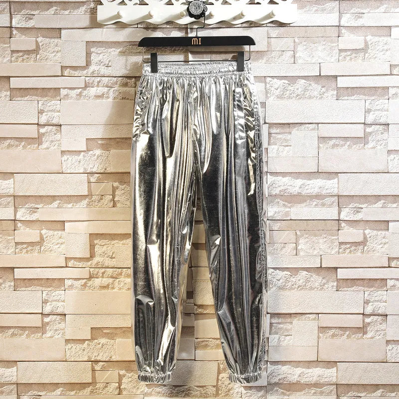 Men's Performance Costume: Gold and Silver Suit