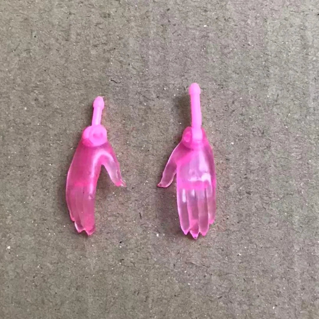 Rainbow Doll Hands With Colorful Nail Polish White Brown Beige Black Doll Parts Male Female Doll Hands Parts