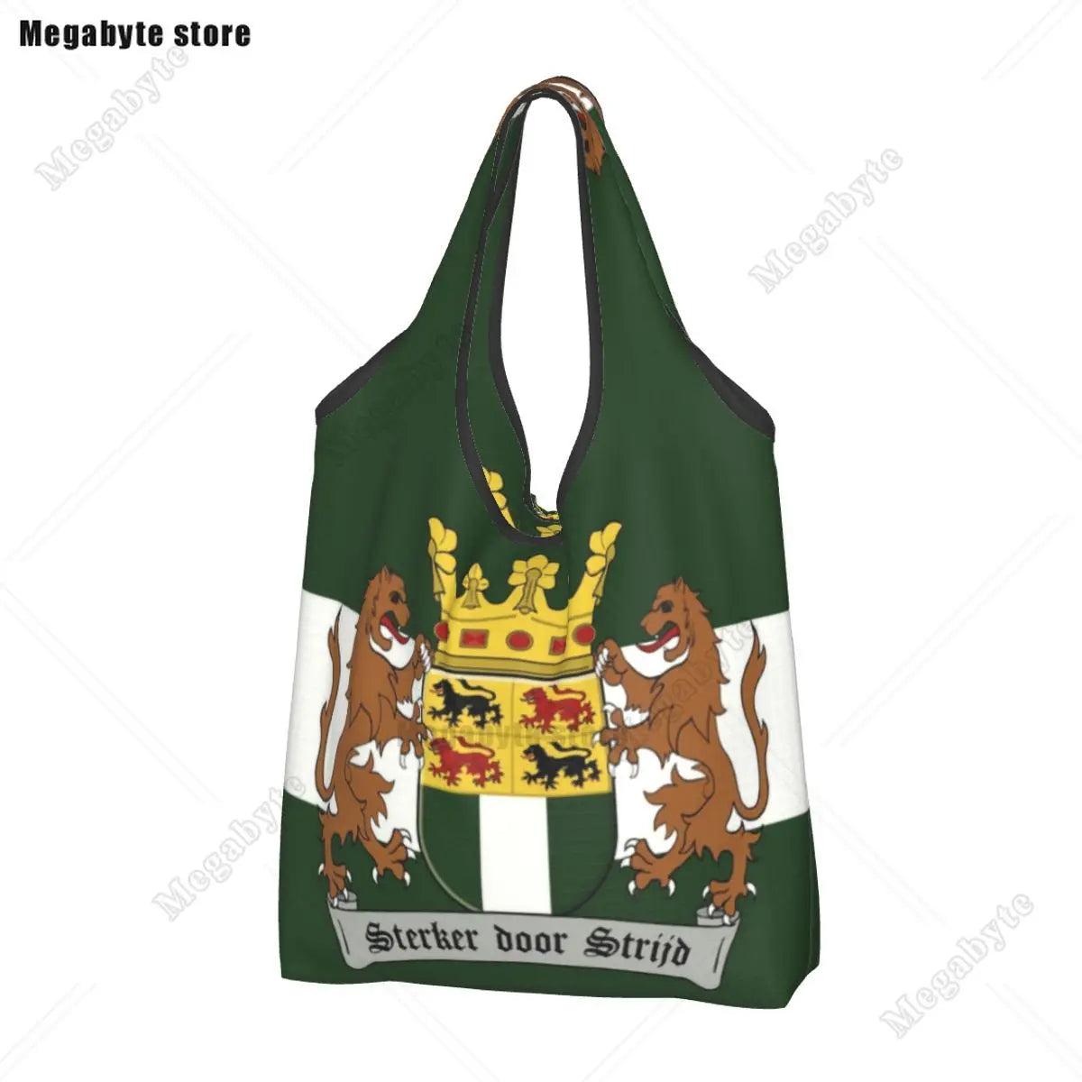 Brazil Flag Groceries Shopping Bag Cute Shopper Tote Shoulder Bag Big Capacity Portable Handbag