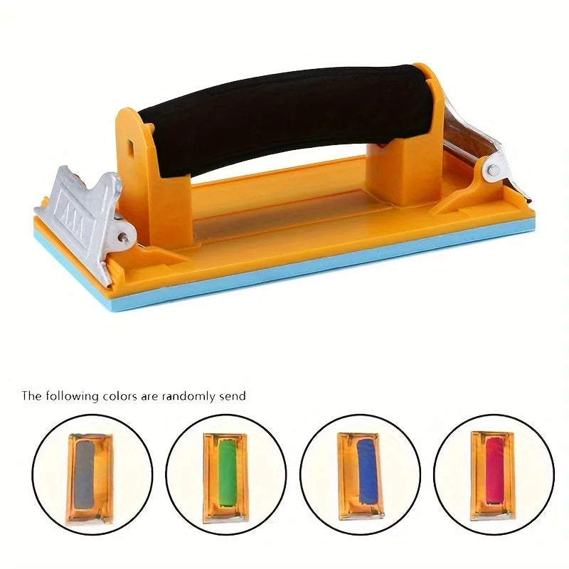 Hand Sander, Sandpaper Holder with Sponge Handle, Manual Hand Sanding Block for Drywall Wood Metal Furniture Polishing