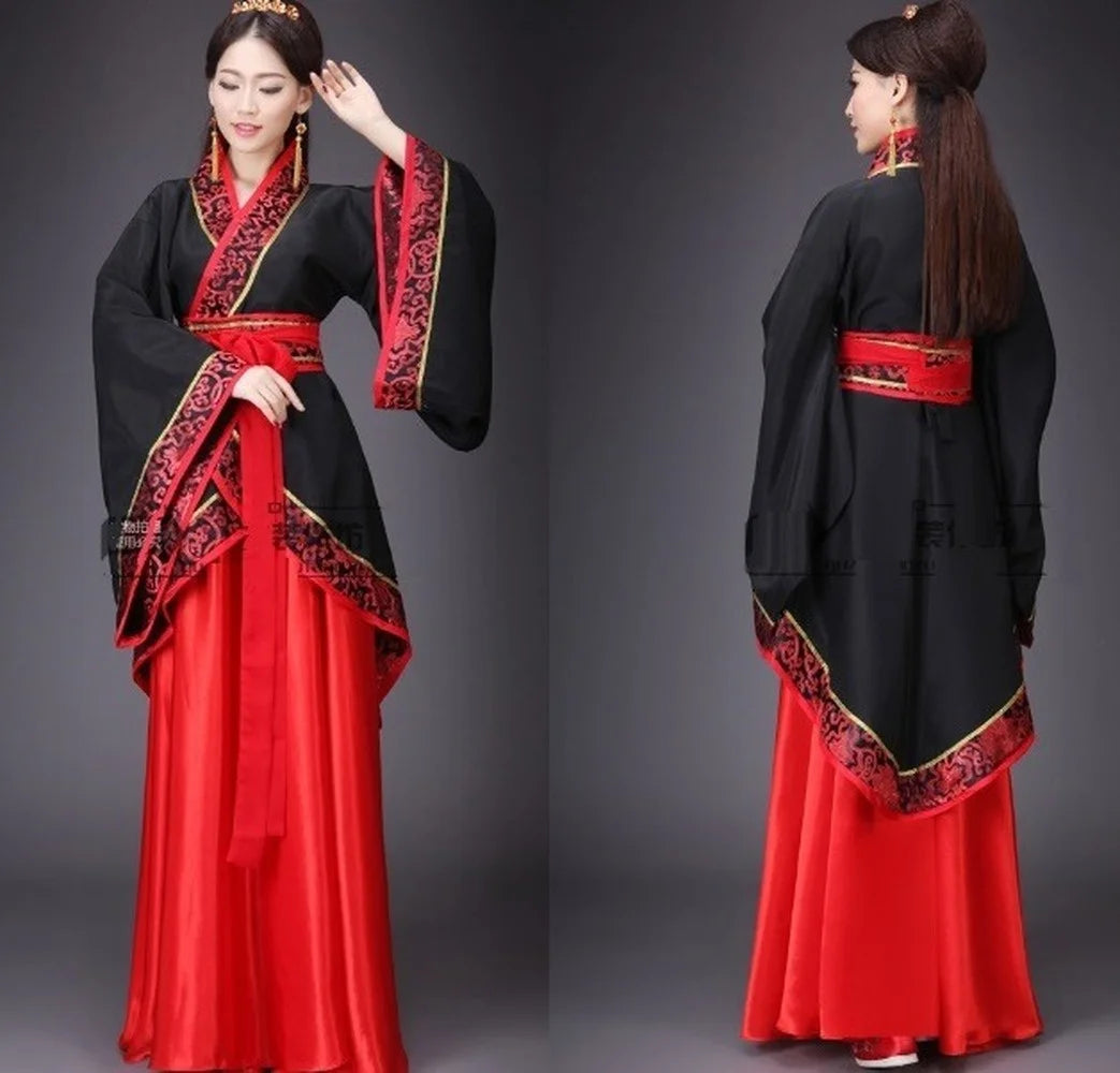 Men Woman Stage Dance Dress Chinese Traditional Costumes New Year Adult Tang Suit Performance Hanfu Female Cheongsam