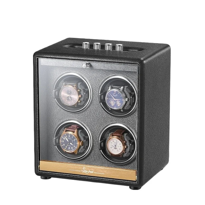 Large Luxury Watch Winder Organizer Storage Box Mechanical Watch Automatic Watch Winders Box Safe Deposit Boxes Display Gifts