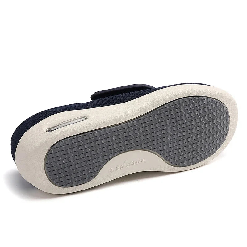 Men Orthopedics Wide Feet Swollen Walking Casual Shoes Thumb Eversion Adjusting Soft Comfortable Diabetic Man Shoes Big Size