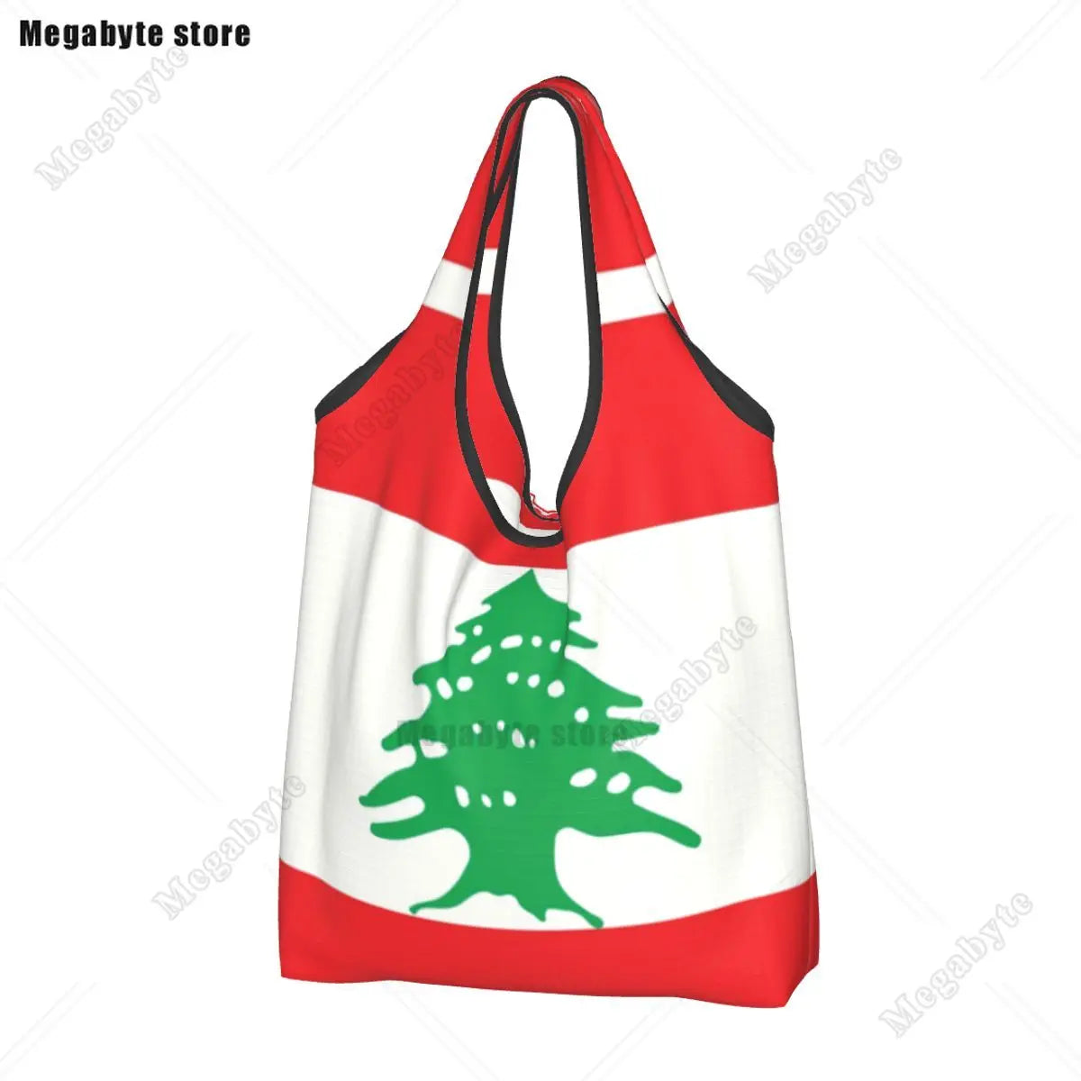 Brazil Flag Groceries Shopping Bag Cute Shopper Tote Shoulder Bag Big Capacity Portable Handbag