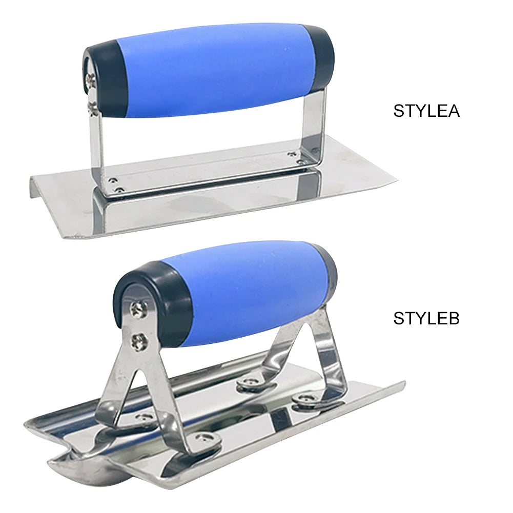 Masonry Construction Hand Tool Concrete Hand Edger Or Groover Concrete Tools Stainless Steel with Soft Grip Plus Concrete Edger
