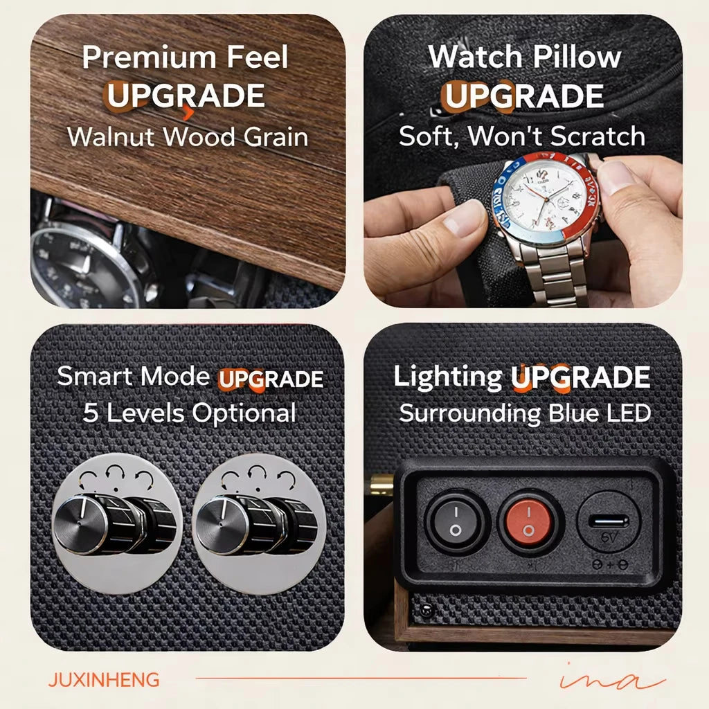 Watch Winders Box for Automatic Watches Usb Power Globally Motor Mechanical Watch Rotate Stand Box Fashion Decoration