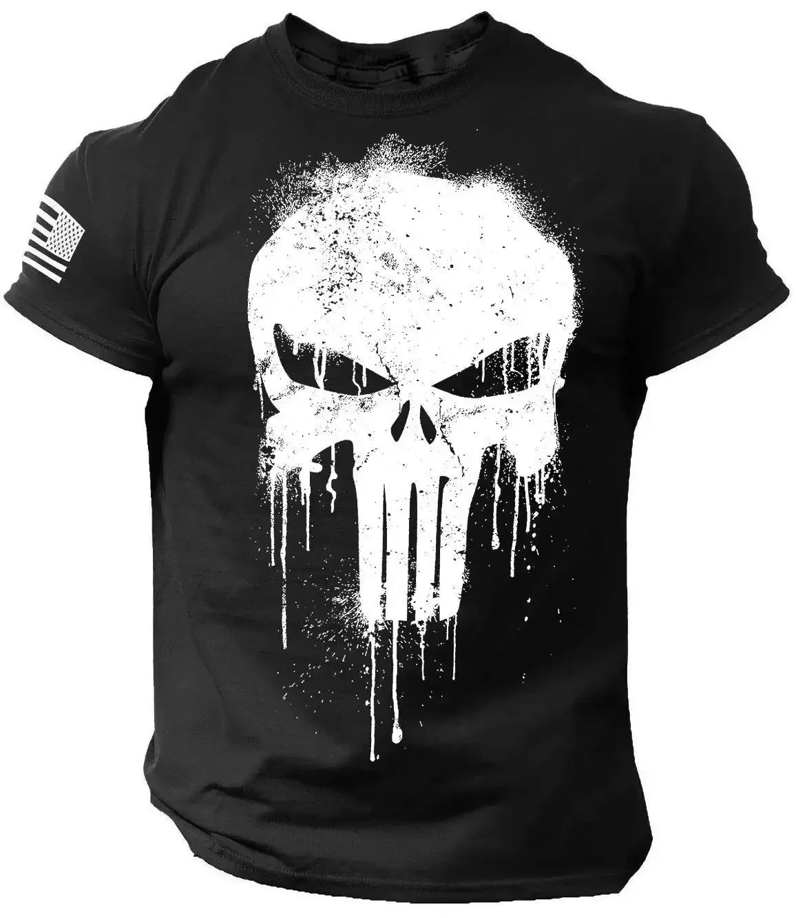 Men's T shirt for men 3D Print Patriotic Dropped T Shirt Oversized Short-Sleeved Sportswear Men Clothing Top Tees