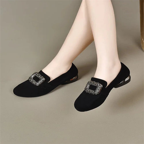 2026 Spring Bestselling Pointed-Toe Solid Color Comfortable French & Korean Style Slip-On Elegant Flats