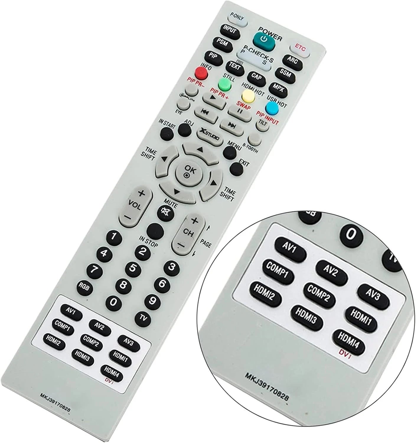 MKJ39170828 Replacement Remote Control for LG LCD LED TV