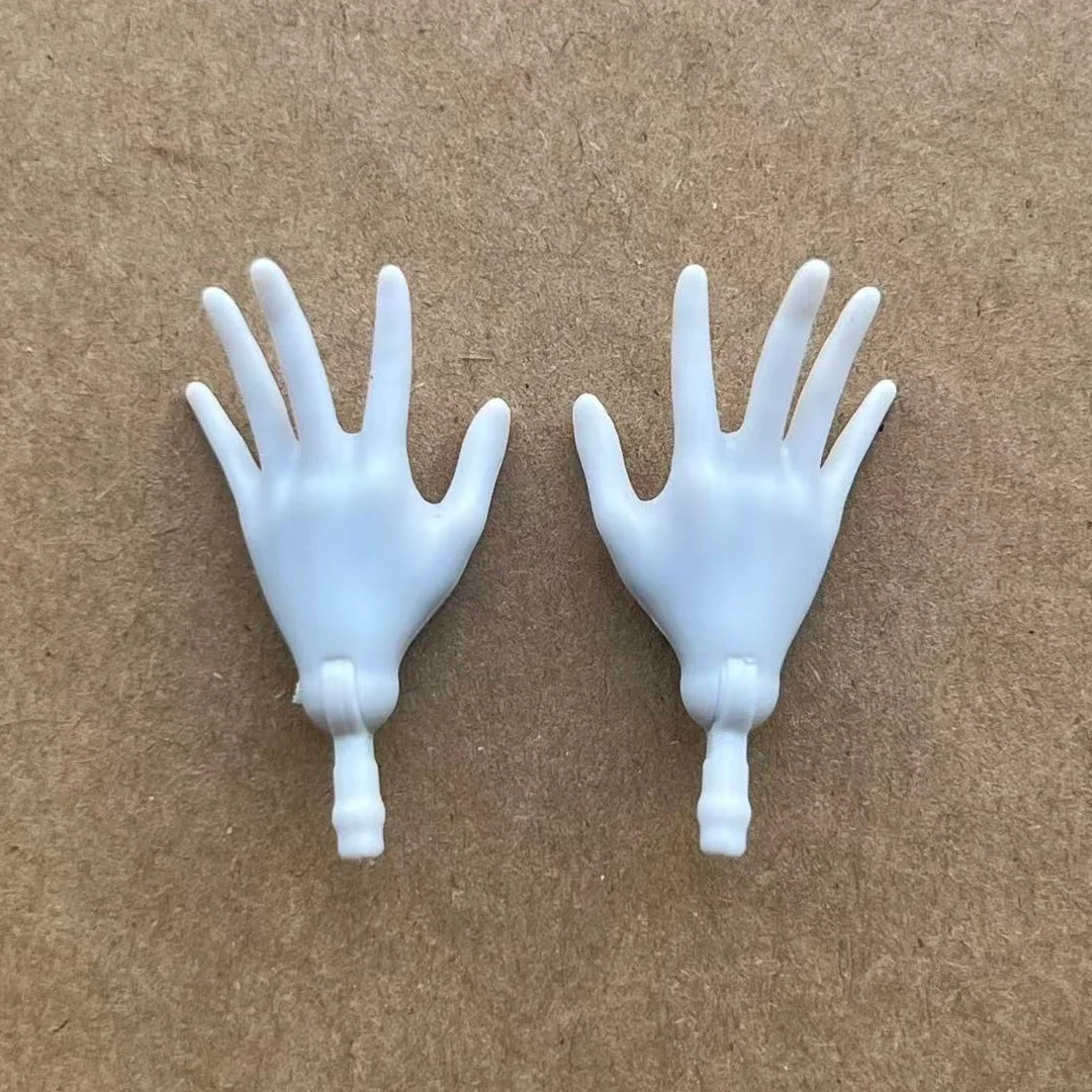 Rainbow Doll Hands With Colorful Nail Polish White Brown Beige Black Doll Parts Male Female Doll Hands Parts