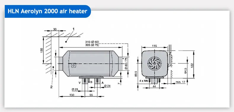 Car 2kw 12v 24v 24v Auto Parking Heater Parking Air Heater Parking Heater
