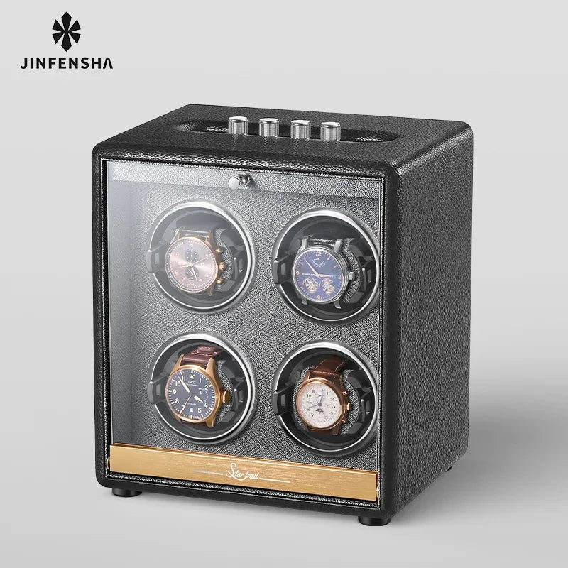 Large Luxury Watch Winder Organizer Storage Box Mechanical Watch Automatic Watch Winders Box Safe Deposit Boxes Display Gifts