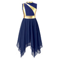 Kids Girl's Dress Praise Lyrical Dance Costume Children's Worship Dresses for Liturgical Celebration of Spirit Stage Dancewear