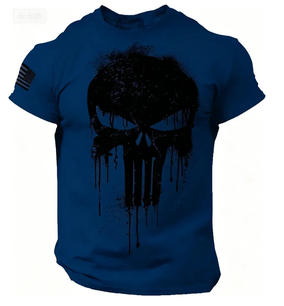 Men's T shirt for men 3D Print Patriotic Dropped T Shirt Oversized Short-Sleeved Sportswear Men Clothing Top Tees