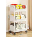 Mobile Bookshelf Multi-Layer Bathroom Shelves With Wheels Kitchen Groceries Organizer Shelf Bedroom Storage Rack Utility Cart