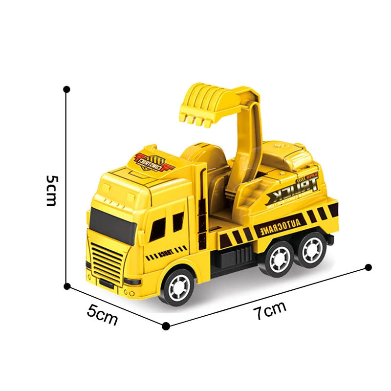 【S】1 Pc Educational Cars Children Kid Pull Back Toy Warrior Engineering Vehicle Model Four Mini Cars High Quality