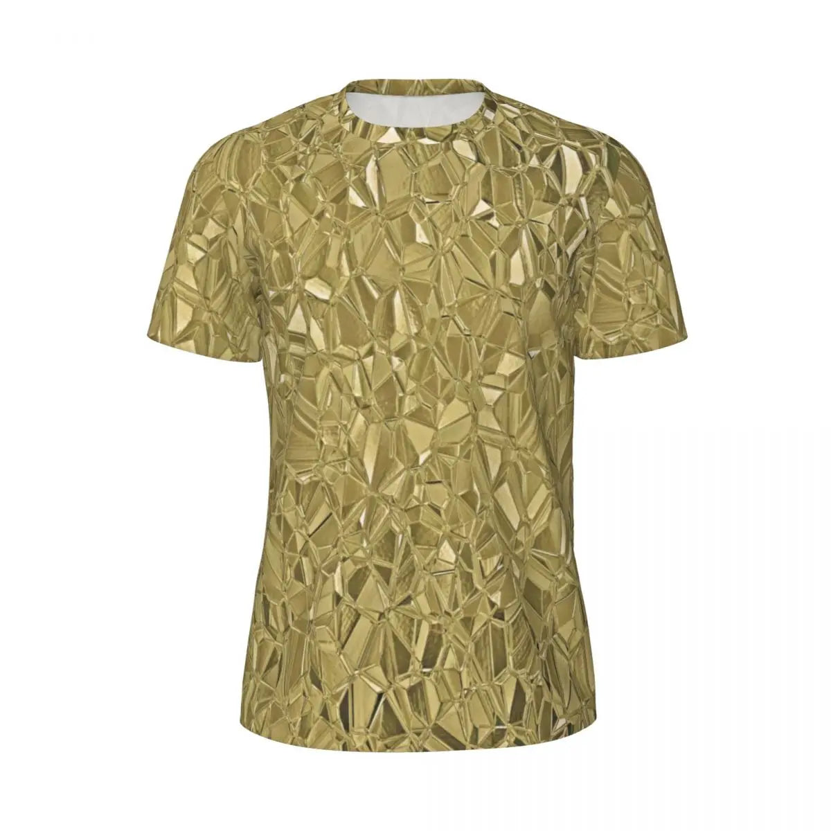 Sports T Shirt For Men Metallic Print T-Shirts Popular Sparks Of Red Summer Tees O Neck Y2K Retro Graphic Tops Gift