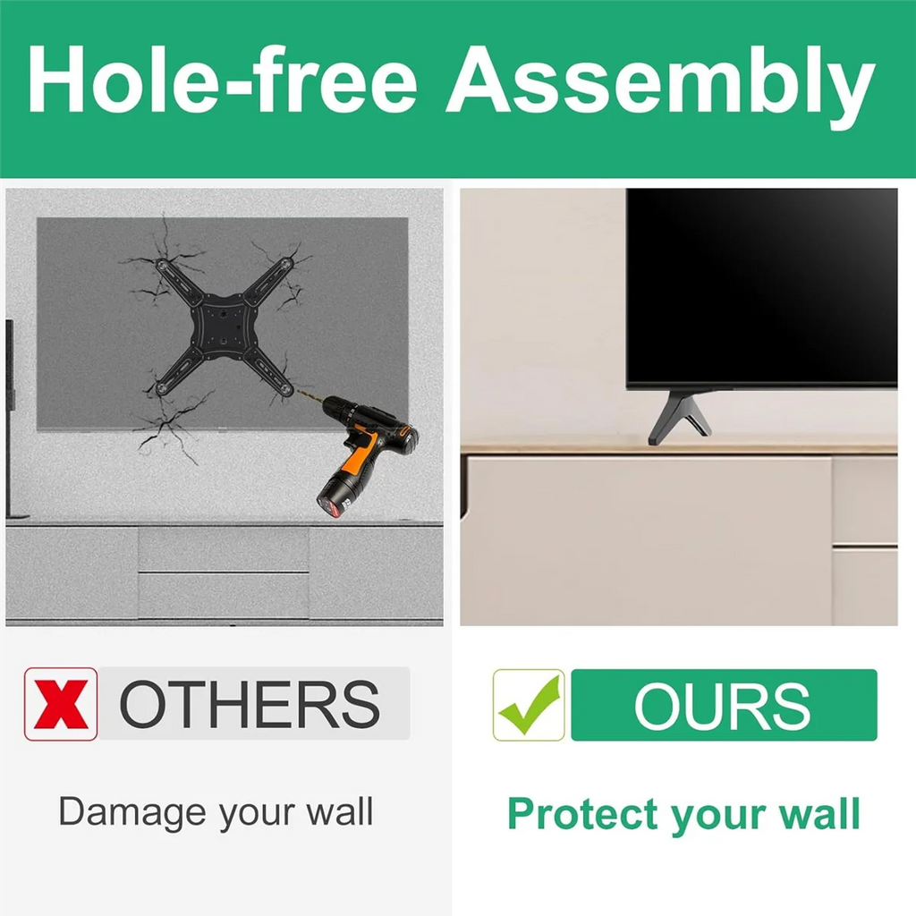HLES TV Stand for LG TV Replacement Stand for 60 65 Inch LG TV 60UJ6307 60UJ6309 65UJ6307 65UJ6309 TV Stand Base with Screws