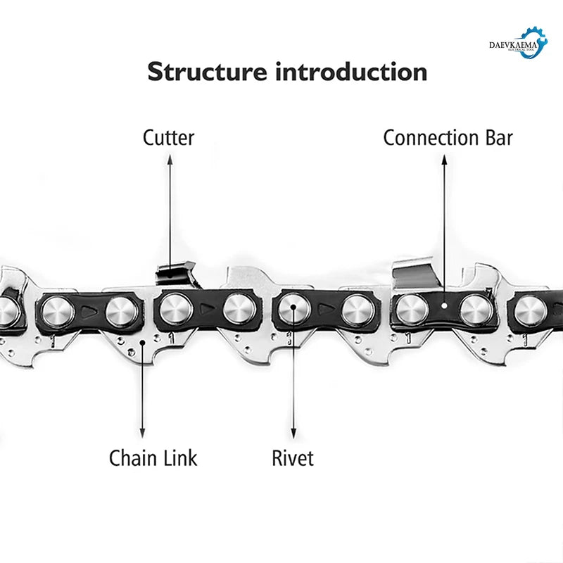 4/6/8/10/12/16inch  1/4" .043" 28/37/45/48  ChainsawDL Semi Chisel Electric Chainsaw Chain SpareWood Branch Cutting House Hold