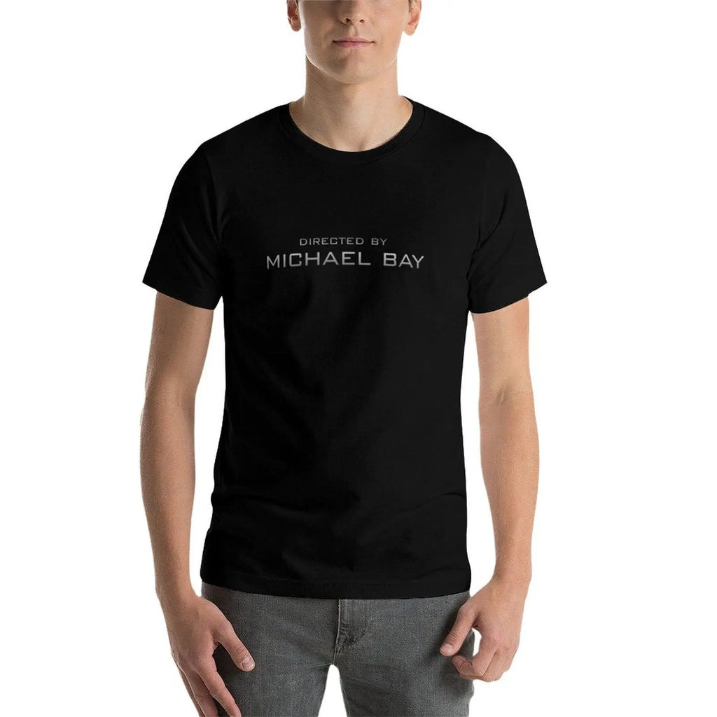 Directed by Michael Bay (2007) T-Shirt mens graphic t shirts t shirt men 100% cotton luxury brand man t shirt designer T-shirt