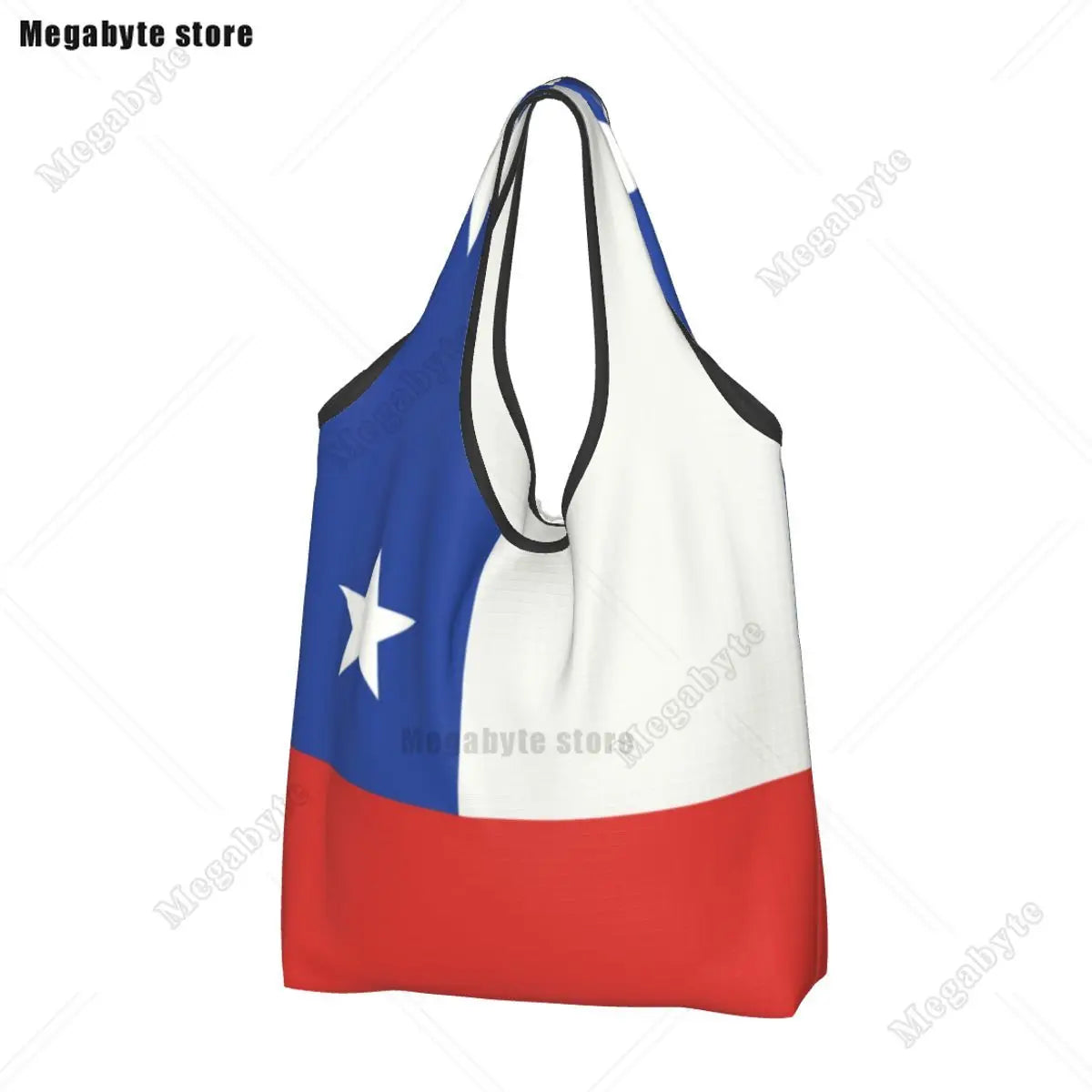 Brazil Flag Groceries Shopping Bag Cute Shopper Tote Shoulder Bag Big Capacity Portable Handbag