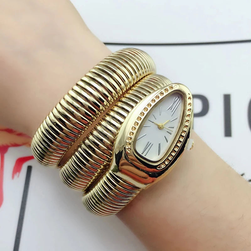 Snake Watch Watch Women Watch Fashion Snake Shape Bangle Watch for Casual Work  Women Watch