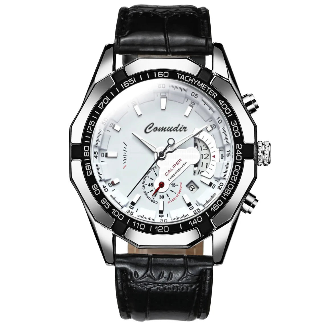 Quartz Watch Movement Watch Men's Non Noctilucent Watch Hollow Calendar Waterproof Luminous Refined Steel Band Simple