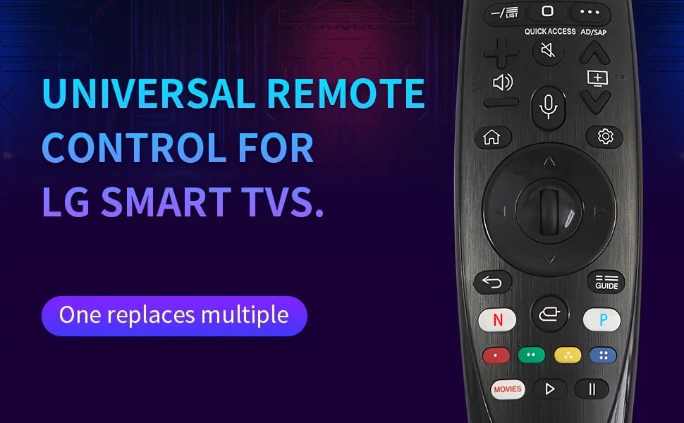 Universal Remote Control Replacement for All LG TV Models Simple Design, No voice function