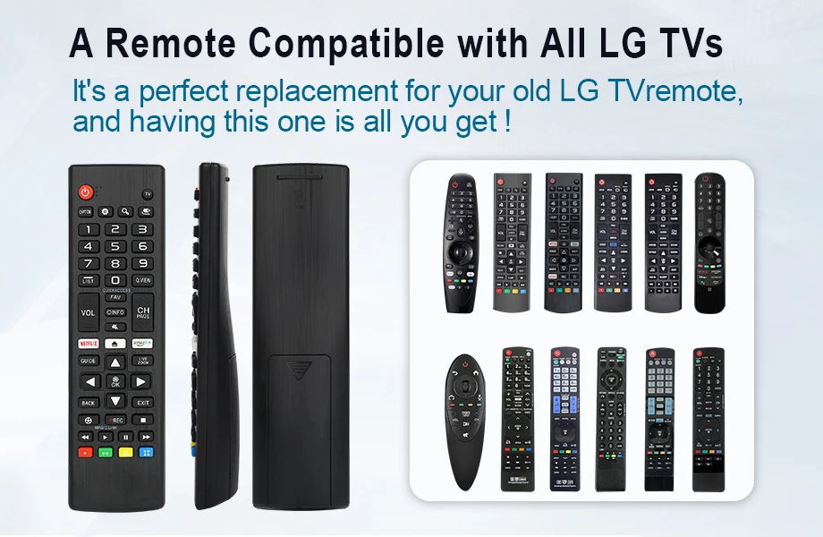 3Pcs Universal Remote Control Akb75675304 for Lg Smart Tv Models 32Lm5620Bpua 32Lm570Bpua 32Lm620Bpua 32Lm630B