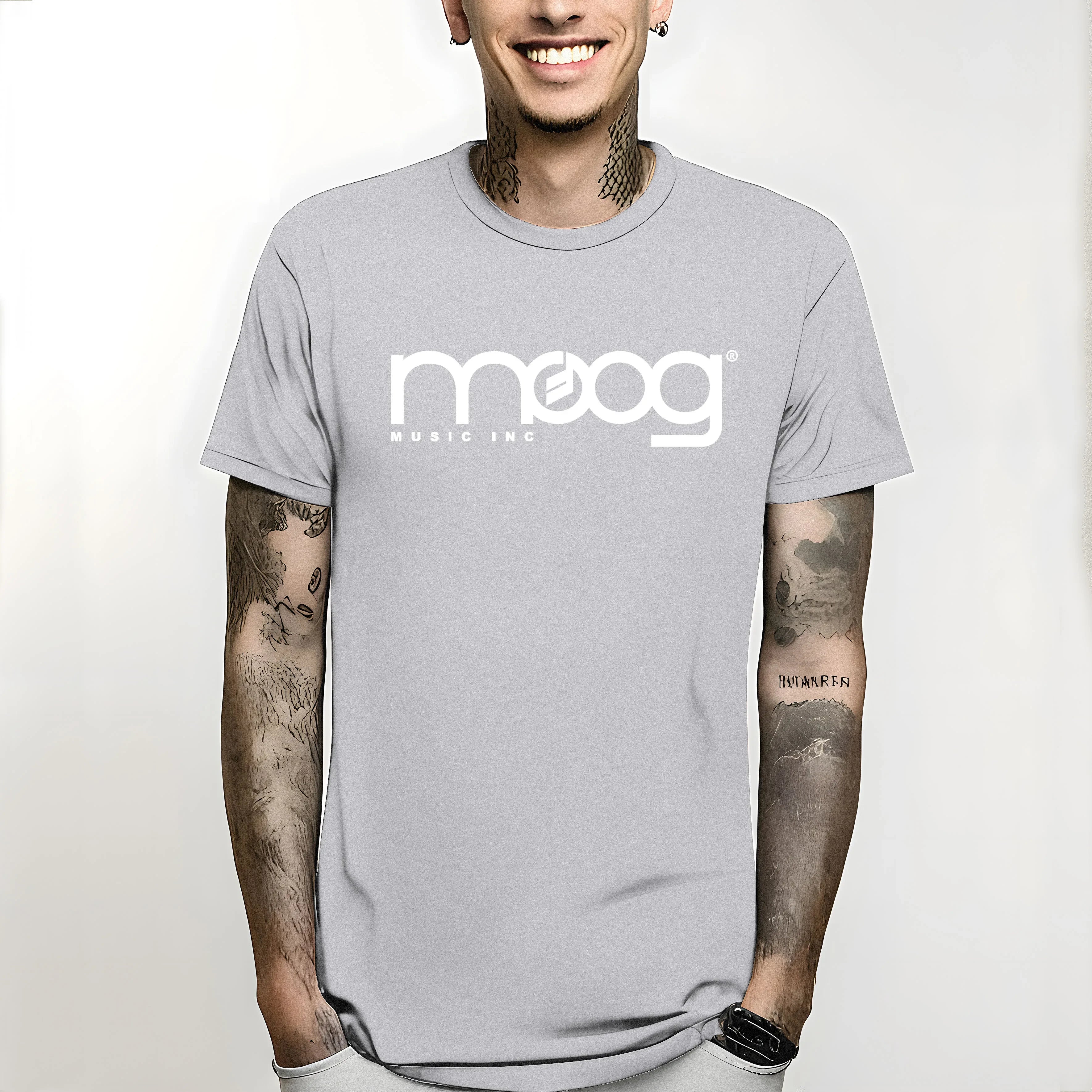 T Shirt Est Top TeesFashion Style Men Tee100% Cotton Classic Te 2024 New Moog Tshirt Synth Music Inc Minimoog Analog  Fashion
