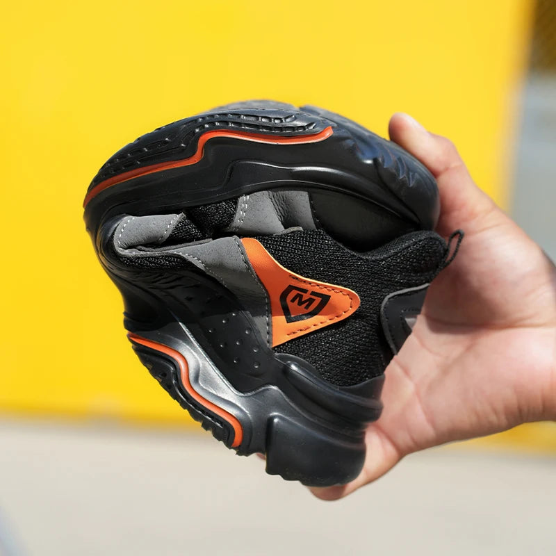 Safety Shoes Anti-smash Steel Toe Boots All-Season Casual Footwear Breathable Indestructible Shoes for Warehouse Logistics Work