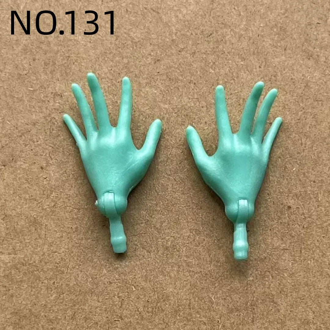 Rainbow Doll Hands With Colorful Nail Polish White Brown Beige Black Doll Parts Male Female Doll Hands Parts
