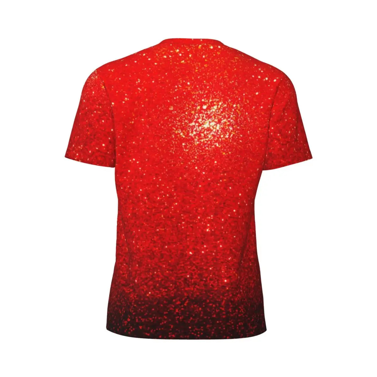 Sports T Shirt For Men Metallic Print T-Shirts Popular Sparks Of Red Summer Tees O Neck Y2K Retro Graphic Tops Gift
