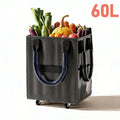 Reusable Grocery Bags on Wheels, Rolling Tote Bag, Shopping Trolley, Large Backpack Shopping Carts for Groceries