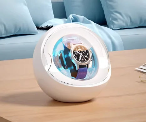 Watch Winder Automatic Mechanical Watch Rotator Silent Anti-Magnetic Motor USB Powered 1-2 Slots Storage Box