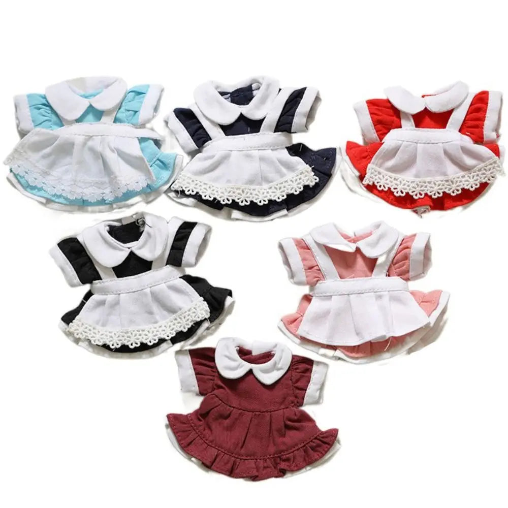 Dress Up Doll Doll Lolita Dress Maid Dress Princess Skirt Doll‘s Clothes Clothing 12cm Cotton Doll Clothes Doll Wear