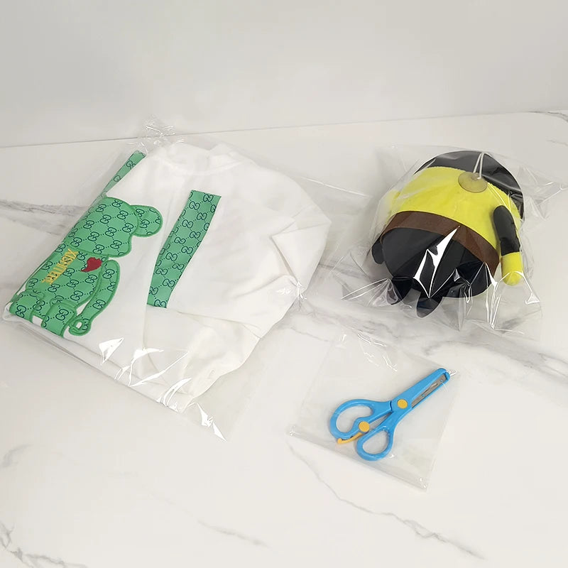 Transparent Storage Bag Groceries Accessories Storage Transparent Visible Plastic Self-adhesive Bag