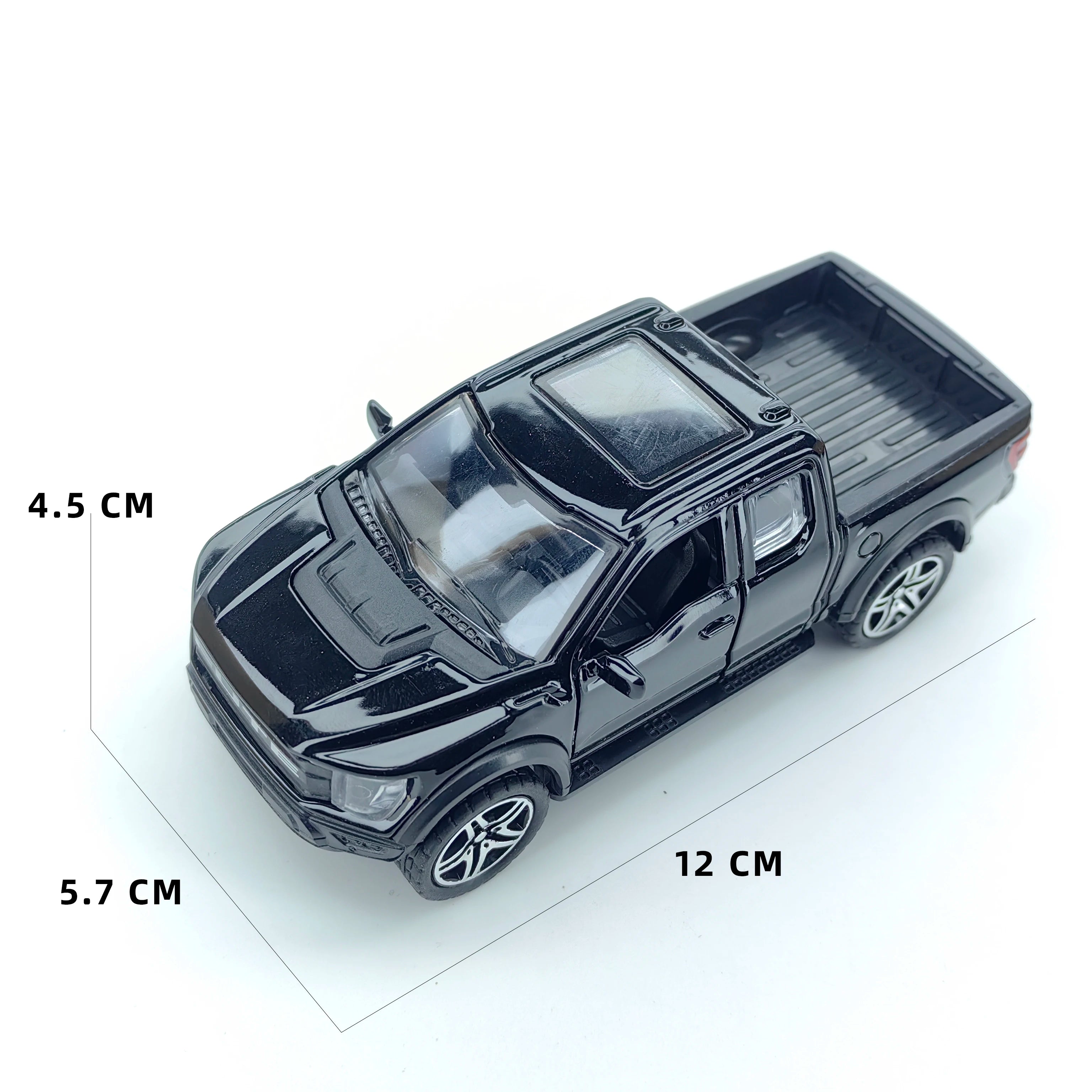 Boy’s treasured metal miniature racing car, realistic spring-powered off-road vehicle, baby-sized toy car.